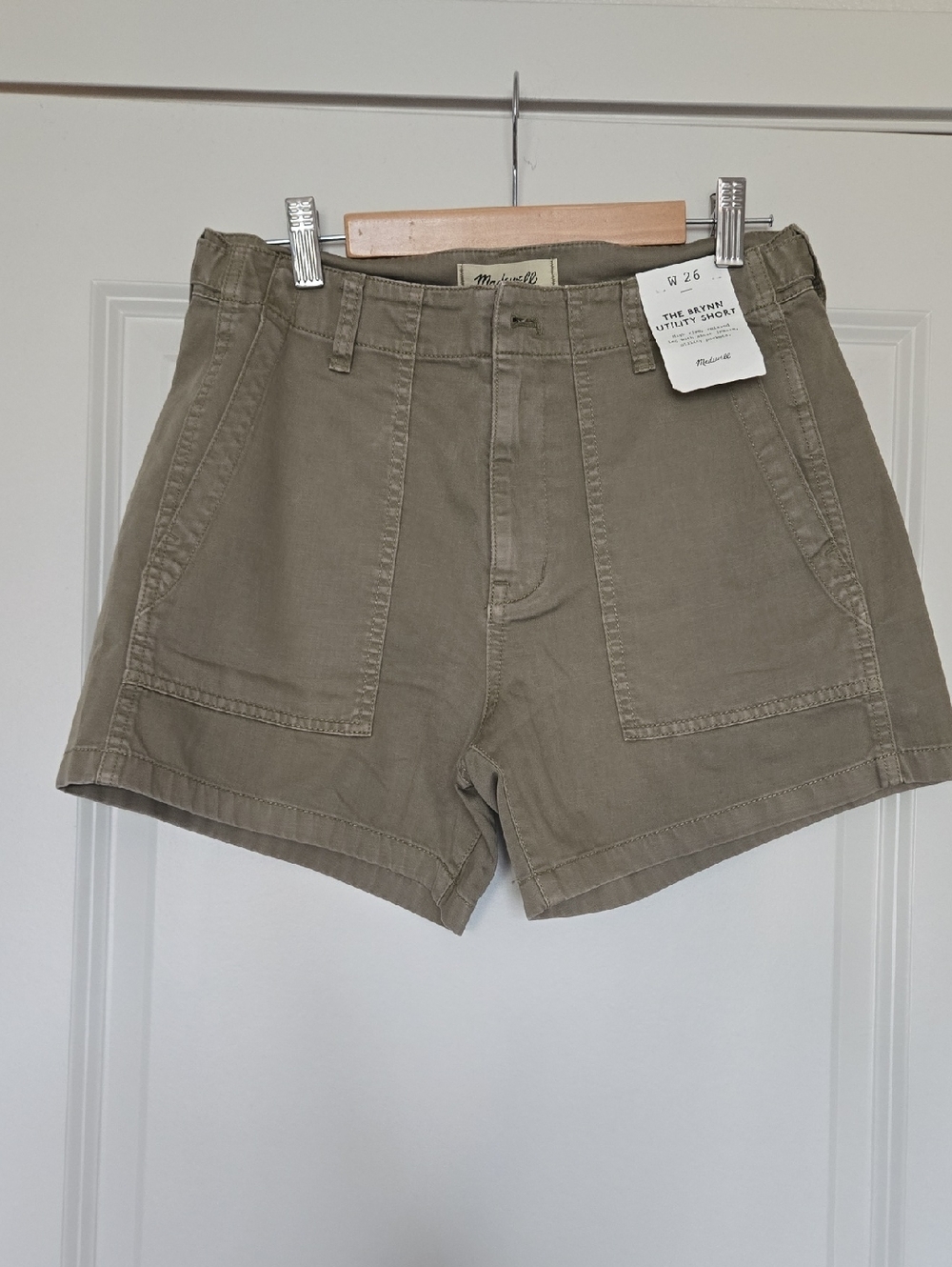 Madewell Olive Green Utility Shorts